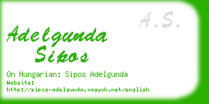 adelgunda sipos business card